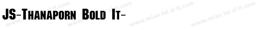 JS-Thanaporn Bold It字体转换